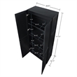 Manhattan Comfort Hopkins Storage Closet 3.0 from Engineered Wood in Black