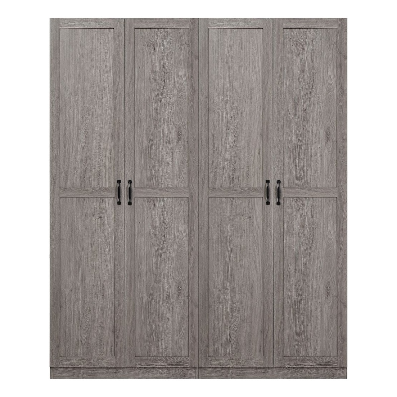 Hopkins Storage Closet 4.0 from Engineered Wood in Gray - Set of 2