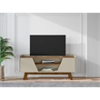 Manhattan Comfort Marcus 53.14 TV Stand from Engineered Wood in Beige