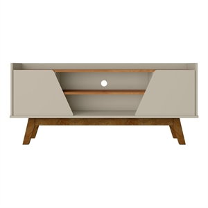 Manhattan Comfort Marcus 53.14 TV Stand from Engineered Wood in Beige