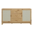 Manhattan Comfort Sheridan Sideboard Cabinet from Engineered Wood in Natural