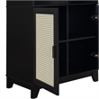Manhattan Comfort Sheridan Bookcase Cabinet from Engineered Wood in Black