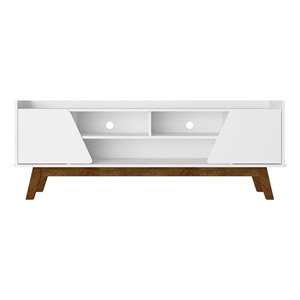 Manhattan Comfort Marcus 62.99 TV Stand from Engineered Wood in White