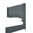 Manhattan Comfort Promenade Queen-Size Bed made from Solid Wood in Gray