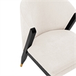 Manhattan Comfort Ola Dining Chair with Solid Wood Frame in Cream - Set of 2
