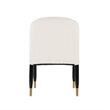 Manhattan Comfort Ola Dining Chair with Solid Wood Frame in Cream - Set of 2