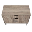 2-Piece DUMBO Standard 3-Drawer Dresser and DUMBO 2.0 Nightstand in Light Grey