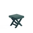 Manhattan Comfort Abigail Single Ottoman Bench with Solid Wood Frame in Green