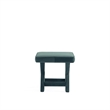 Manhattan Comfort Abigail Single Ottoman Bench with Solid Wood Frame in Green