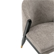 Manhattan Comfort Ola Dining Chair with Solid Wood Frame in Stone  - Set of 2