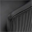 Manhattan Comfort Raya Dining Armchair with Solid Wood Frame in Black- Set of 2
