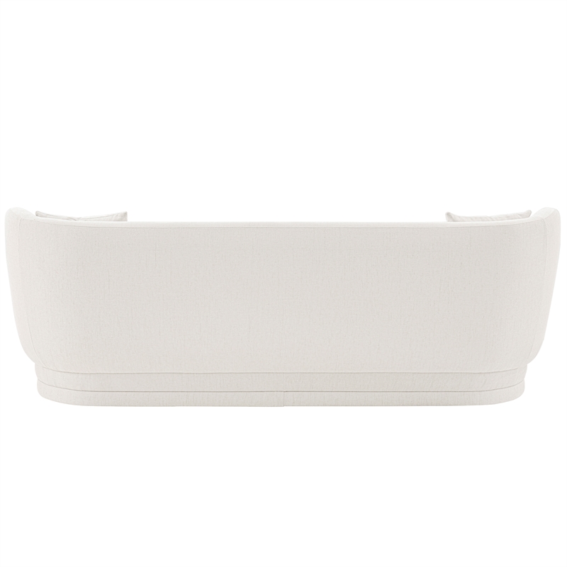 Manhattan Comfort Siri Sofa with Solid Wood Frame in Cream