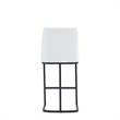 Manhattan Comfort Serena Counter Stool with Metal Base in White
