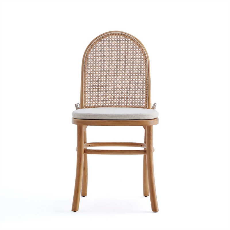 7-Piece Rockaway Solid Wood Dining Set in Natural - 6 Paragon 1.0 Dining Chairs