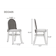 7-Piece Rockaway Solid Wood Dining Set in Natural - 6 Paragon 1.0 Dining Chairs