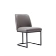 Manhattan Comfort Serena 8 Piece Dining Set with Steel Base in Gray