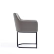 Manhattan Comfort Serena 8 Piece Dining Set with Steel Base in Gray