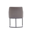 Manhattan Comfort Serena 8 Piece Dining Set with Steel Base in Gray