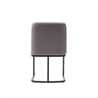 Manhattan Comfort Serena 8 Piece Dining Set with Steel Base in Gray
