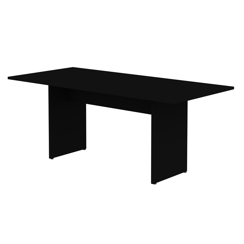 Manhattan Comfort NoMad 3-Piece Engineered Wood Dining Set in Black