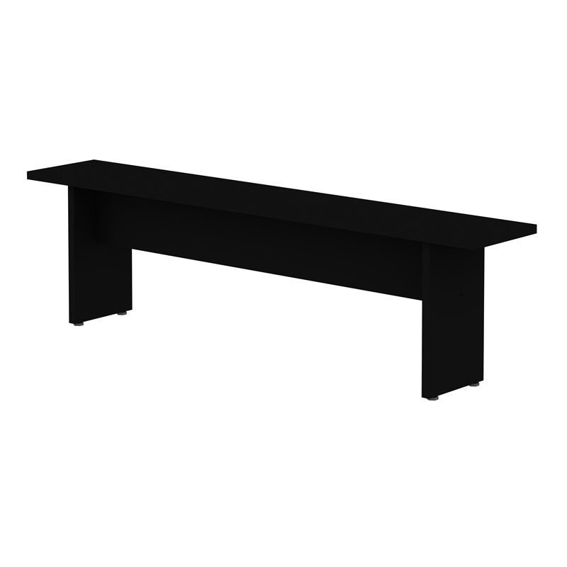 Manhattan Comfort NoMad 3-Piece Engineered Wood Dining Set in Black