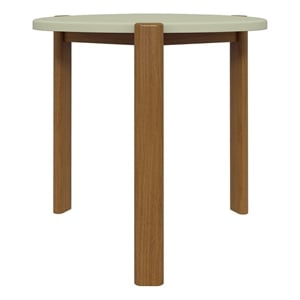 Manhattan Comfort Gales End Table from Engineered Wood in Pistachio Green