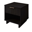 Granville Nightstand 1.0 made from Solid Wood in Black - Set of 2