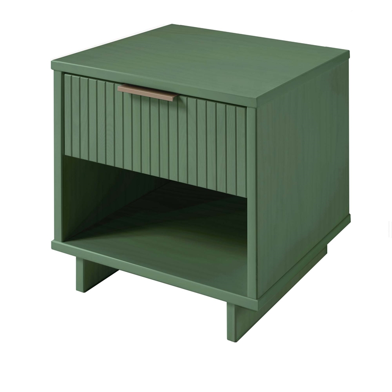 Granville Nightstand 1.0 made from Solid Wood in Sage Green - Set of 2