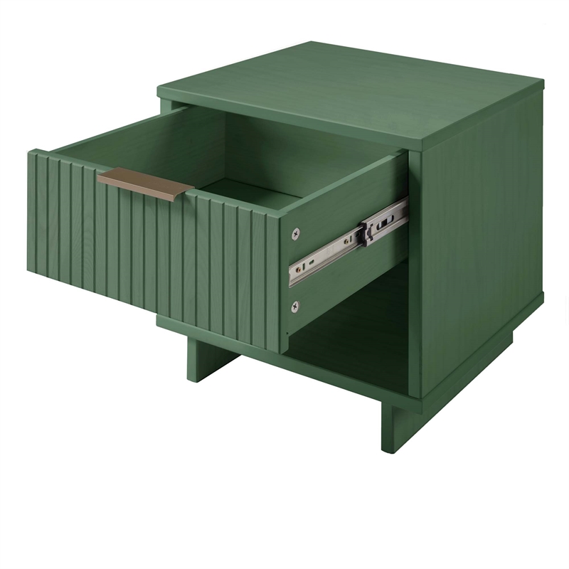 Granville Nightstand 1.0 made from Solid Wood in Sage Green - Set of 2