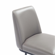 Manhattan Comfort Serena Counter Stool with Steel Base in Gray (Set of 3)