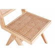 7-Piece Rockaway  70.86  Dining Set in Natural with 6 Hamlet Side and Arm Chairs