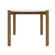 Manhattan Comfort Gales Round 46.54 Dining Table from Engineered Wood in White