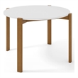 Manhattan Comfort Gales Round 46.54 Dining Table from Engineered Wood in White