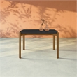 Manhattan Comfort Gales 47.24 Dining Table from Engineered Wood in Matte Black