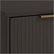 2-Piece Granville Solid Wood Tall Narrow and Standard Dresser Set in Dark Grey
