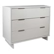 2-Piece Granville Solid Wood Tall Chest and Standard Dresser Set in White