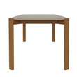 Manhattan Comfort Gales 70.87 Dining Table with Solid Wood Legs in Beige