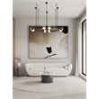 Manhattan Comfort Alondra 2-Piece Modern Coffee Table and End Table Set in Black