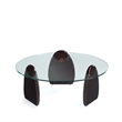 Artesia 2-Piece Modern Coffee Table and End Table Set in Dark Walnut