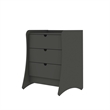 Manhattan Comfort Coney Mid-Century Modern 3-Drawer Dresser in Gray