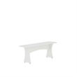 Manhattan Comfort Coney 3-Piece Mid-Century Modern Dining Set in White