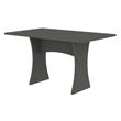 Manhattan Comfort Coney 3-Piece Mid-Century Modern Dining Set in Gray