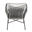 Ashland Modern 3-Piece Patio Conversation Set with Foot Ottomans in Gray