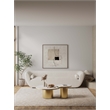 Manhattan Comfort Glenn 2-Piece Modern Coffee Table and End Table Set in Gold