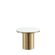 Manhattan Comfort Glenn 2-Piece Modern Coffee Table and End Table Set in Gold