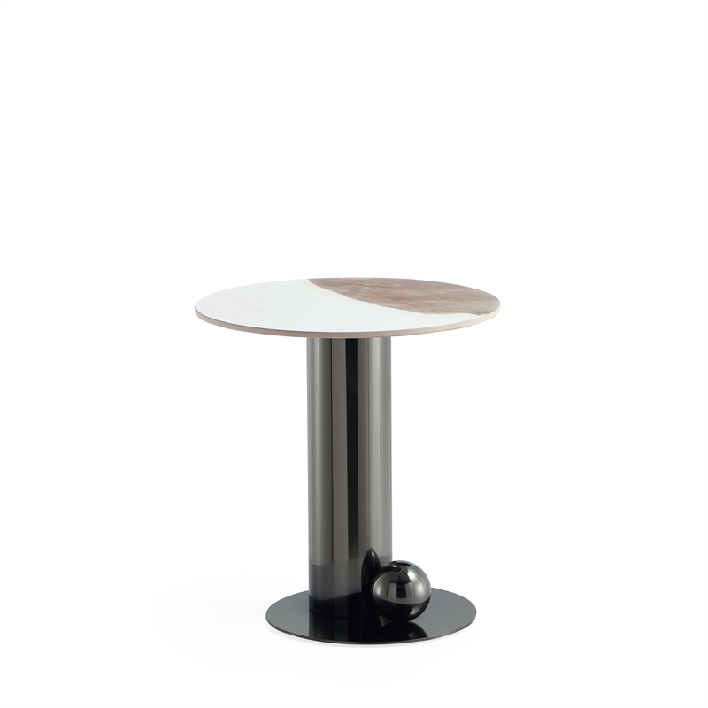 Manhattan Comfort Laurel 2-Piece Modern Coffee Table and End Table Set in Black