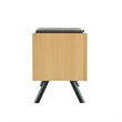 Paloma Accent Storage Bench in Natural Oak made from Engineered Wood