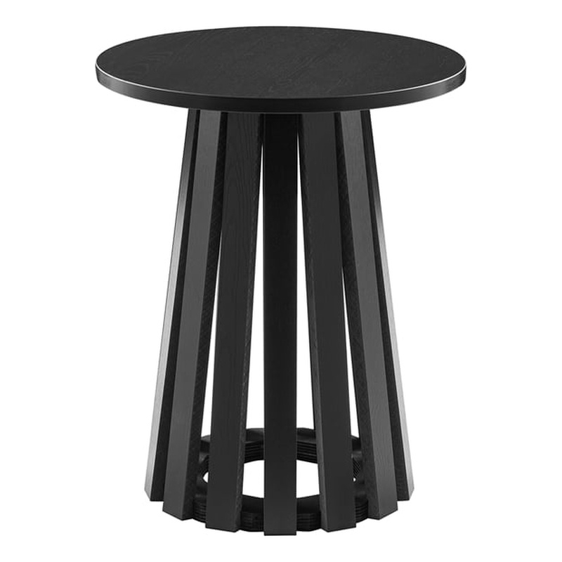 Layla End Table in Black made from Engineered Wood