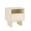 Ella Nightstand in Cream made from Engineered Wood