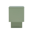 Ella Nightstand in Sage Green made from Engineered Wood